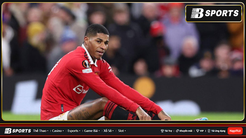 Khả năng ra sân của Marcus Rashford đang bỏ ngỏ