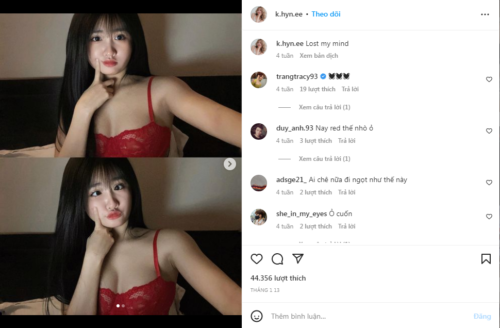 Nàng 2k4 cực "mướt" trong bộ ren