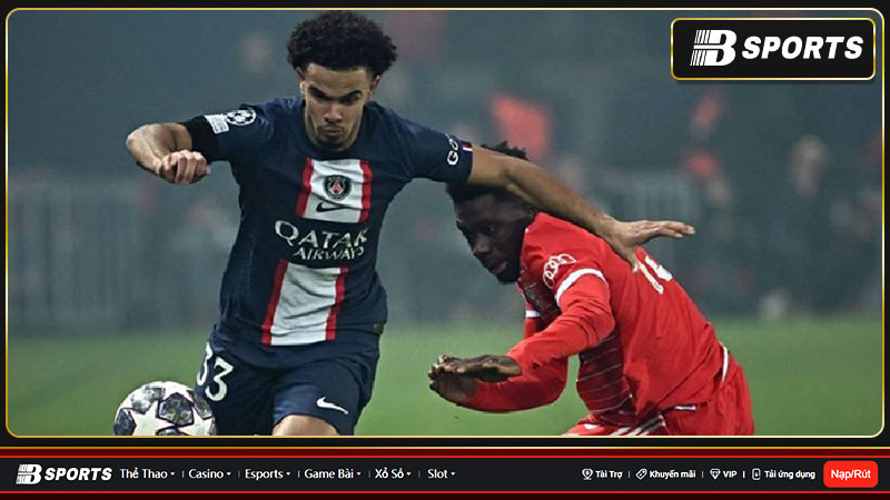 Mặc dù thời gian được thi đấu tại Champions League của Zaire-Emery chỉ là 12 phút