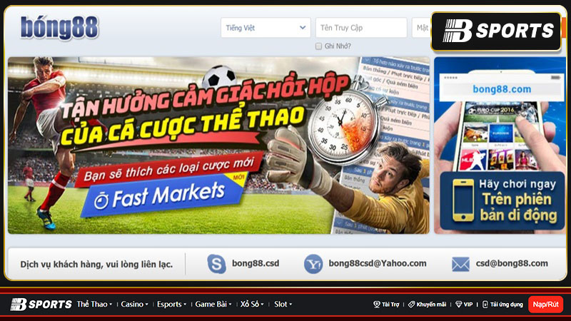 Một số sản phẩm cá cược nổi tiếng tại bóng88