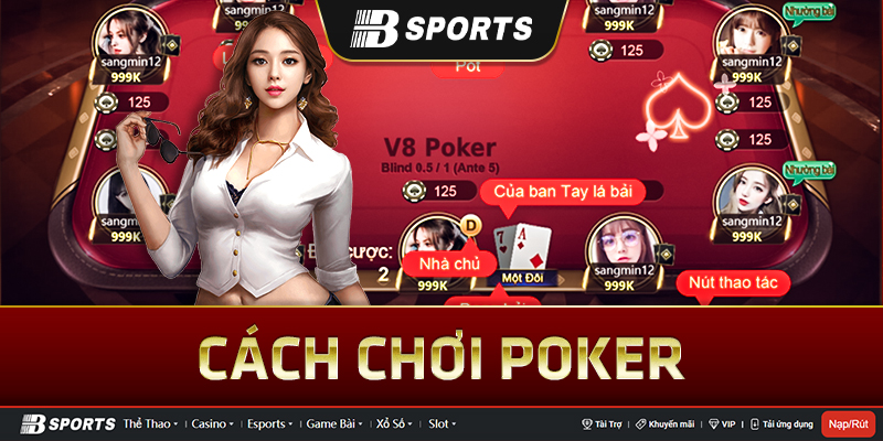 Các vòng chơi game bài poker ae888
