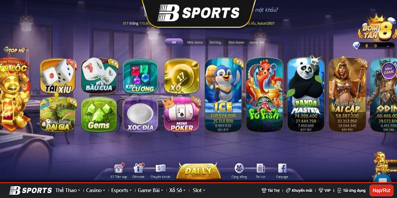 Giao diện b29 cổng game quốc tế siêu hiện đại