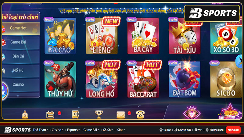 Kho giải trí Iwin2888 với hơn 100+ trò chơi hot hit nhất thị trường