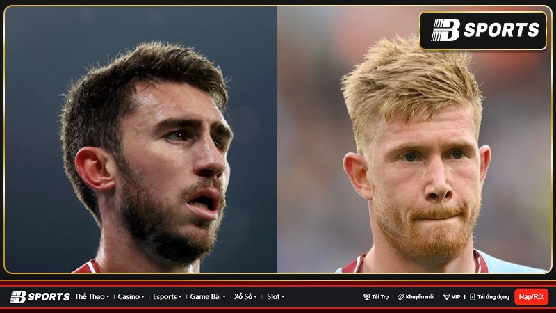 Kevin De Bruyne và Aymeric Laporte cùng gặp vấn đề trước trận