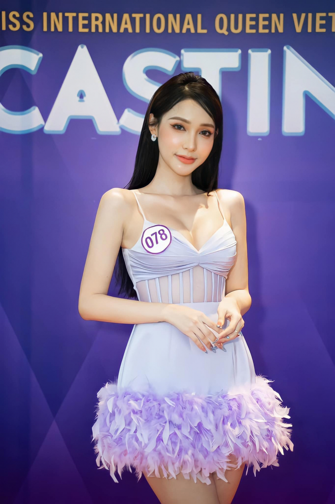 Mỹm Trần tại vòng casting hoa hậu chuyển giới Việt Nam 2023