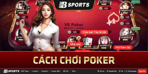 Vòng 1: Nhận 2 lá bài để tiến hành cách chơi poker
