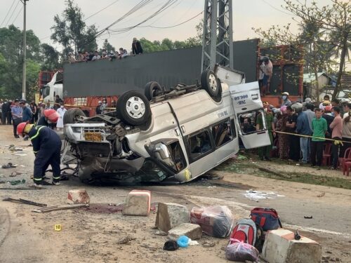 Hiện trường của vụ tai nạn thảm khốc 