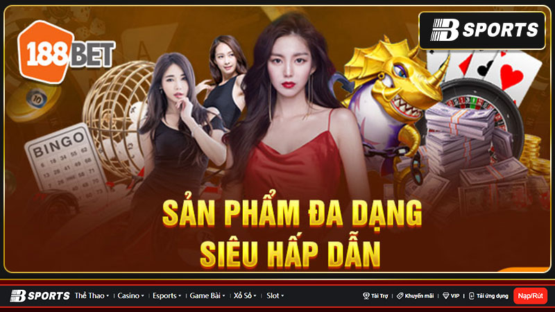 188BET mang đến cho bạn những ưu đãi và khuyến mãi hấp dẫn