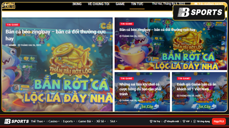 Những lý do anh em không nên bỏ qua sân chơi cá cược đổi thưởng 3king Những lý do anh em không nên bỏ qua sân chơi cá cược đổi thưởng 3king