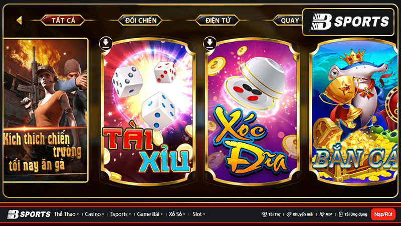 Chọn game trong kho trò chơi của 68 club và trải nghiệm