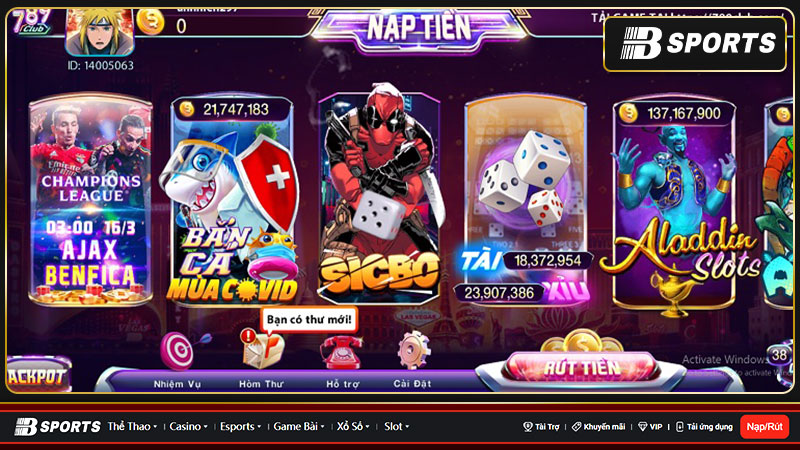 Dòng game đổi thưởng 