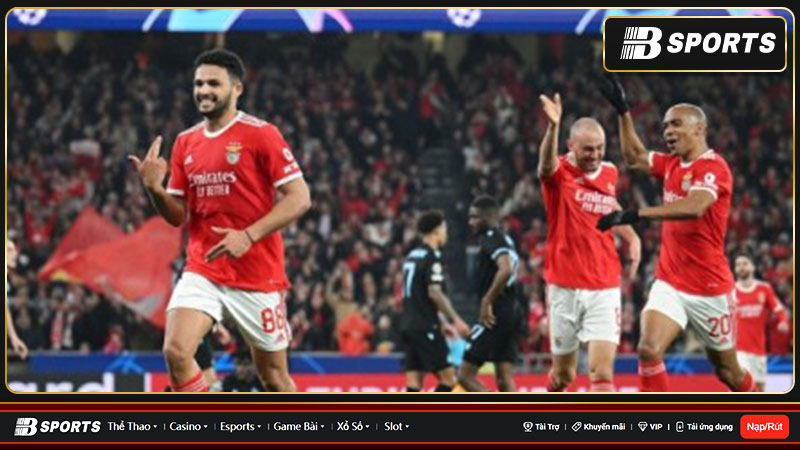 Hiệp 2 ấn định kết quả Benfica thắng đậm Club Brugge