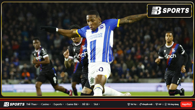 Kết quả cuối cùng Brighton thắng Crystal Palace tại Ngoại hạng Anh