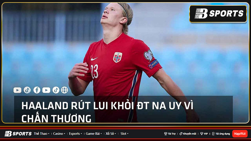 Halaand trở về nghỉ ngơi tại Man City