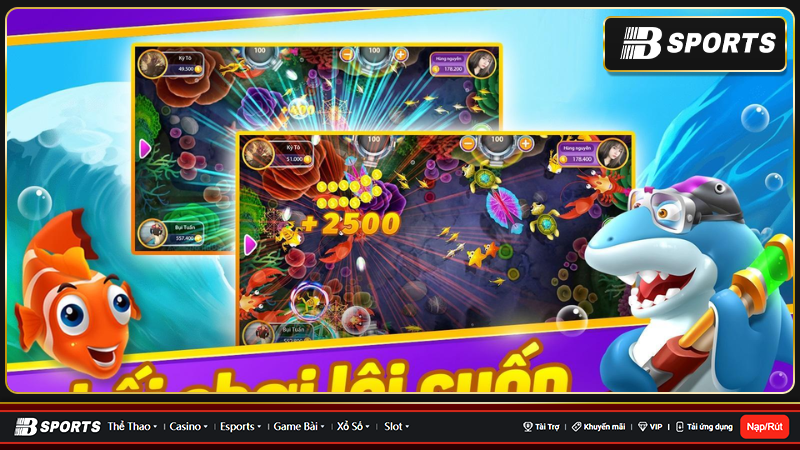 Game bắn cá 2D sở hữu luật chơi rất đơn giản, dễ thắng nhất