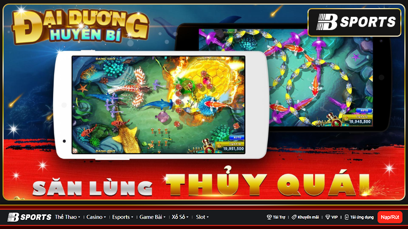 Sảnh bắn cá đại dương đổi thưởng cực hấp dẫn