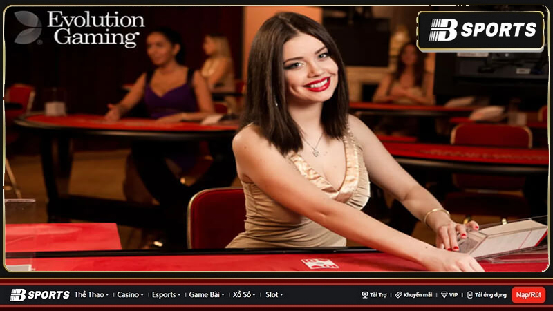 Evolution baccarat - Sảnh game có trụ sở tại nhiều quốc gia