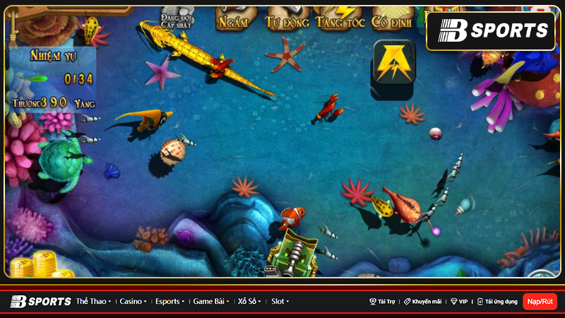Tham khảo hướng dẫn chi tiết về lối chơi game bắn cá ăn xu đổi thưởng