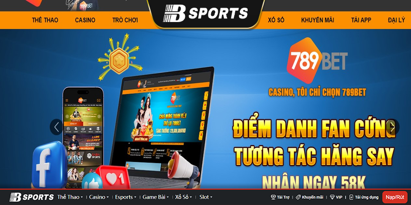 Giao diện 789bet bắt mắt và ấn tượng
