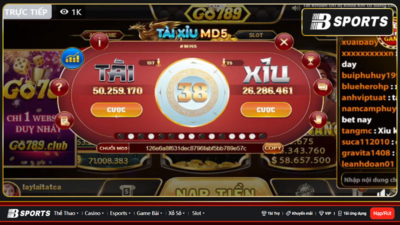 Hướng dẫn các bước nạp tiền vào tài khoản Go789 không tốn phí