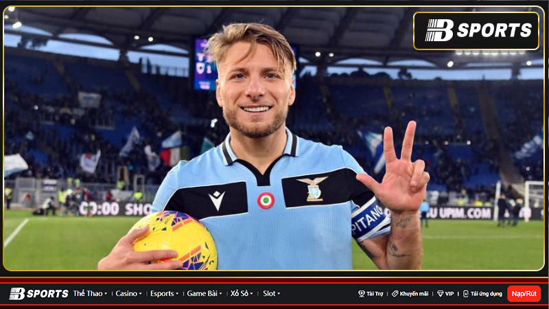 Tiền đạo của Lazio, Ciro Immobile, gần đây đã dính chấn thương