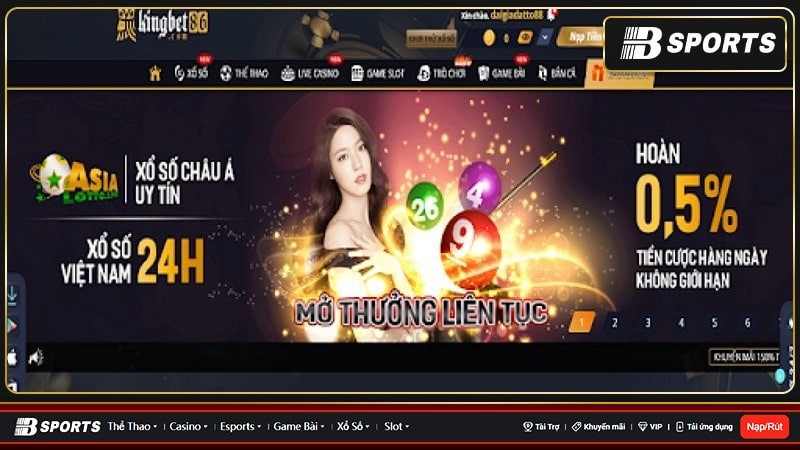 Kho game đa dạng của live casino kingbet86.com 