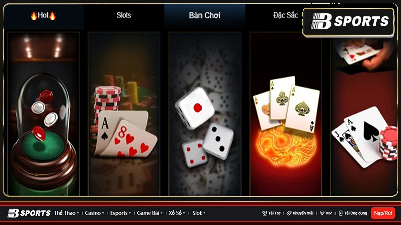 Những nhà cái baccarat uy tín cung cấp nhiều thể loại khác nhau