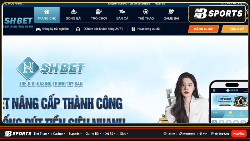 Nhà cái cá cược online nổi tiếng shbet siêu nổi tiếng