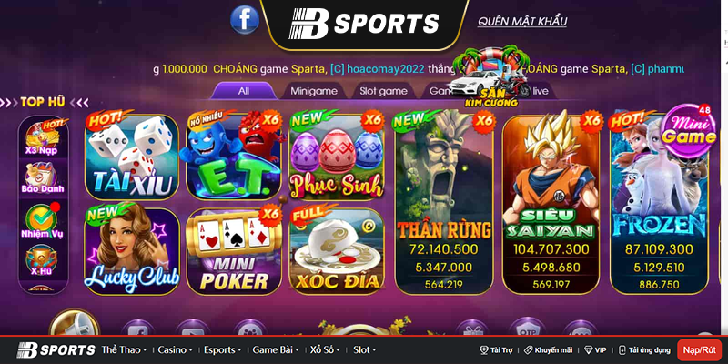 Tại choangvip có nhiều game chơi hay không?
