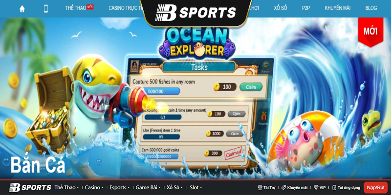 Tựa game bắn cá hấp dẫn tại w88