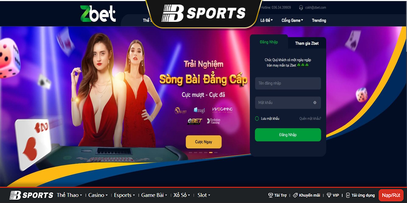 Zbet sở hữu sân chơi game đa thể loại