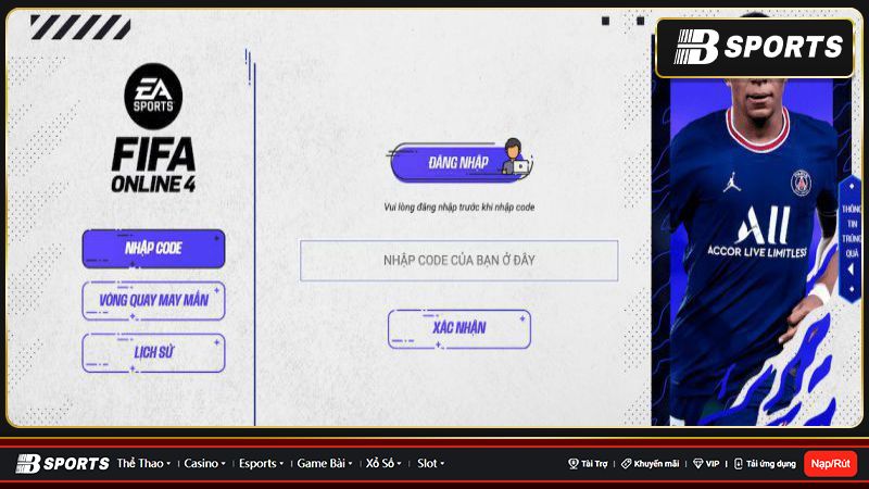 Những điều cần lưu ý về code tân thủ FIFA Online 4