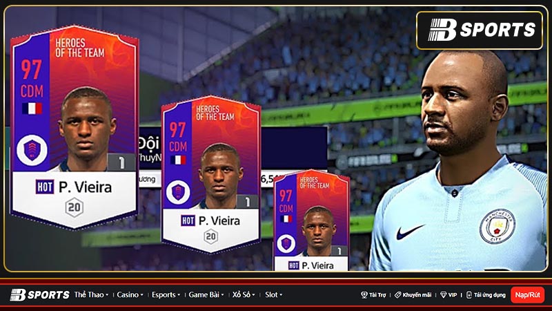 Vieira là tiền vệ phòng ngự chất lượng