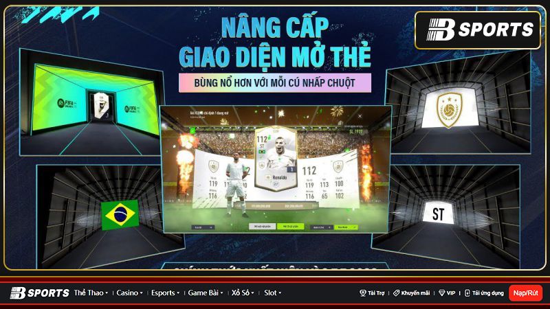 Giao diện nâng cấp cầu thủ đã được update
