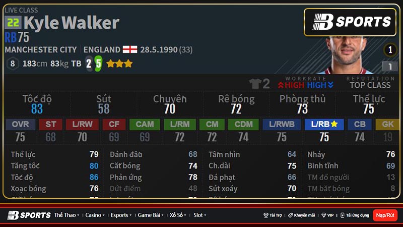 Kyle Walker tấn công tốt